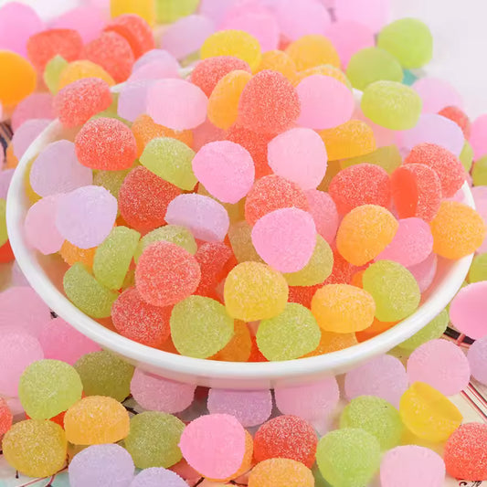 10pcs Resin Diy Soft Candy Fake Food Scrapbooking Material Miniature Accessories Cabochon Flatback Crafts Mini Figure Decoration