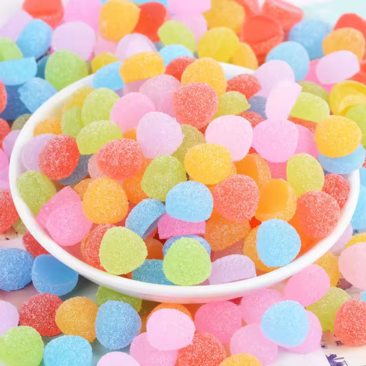 10pcs Resin Diy Soft Candy Fake Food Scrapbooking Material Miniature Accessories Cabochon Flatback Crafts Mini Figure Decoration